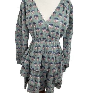 NEW MAREA grace ruffle dress in jade